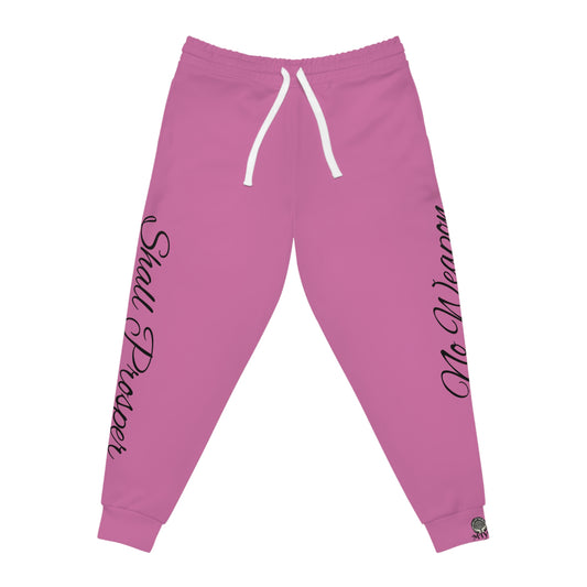 Pink-No Weapon Shall Prosper Joggers