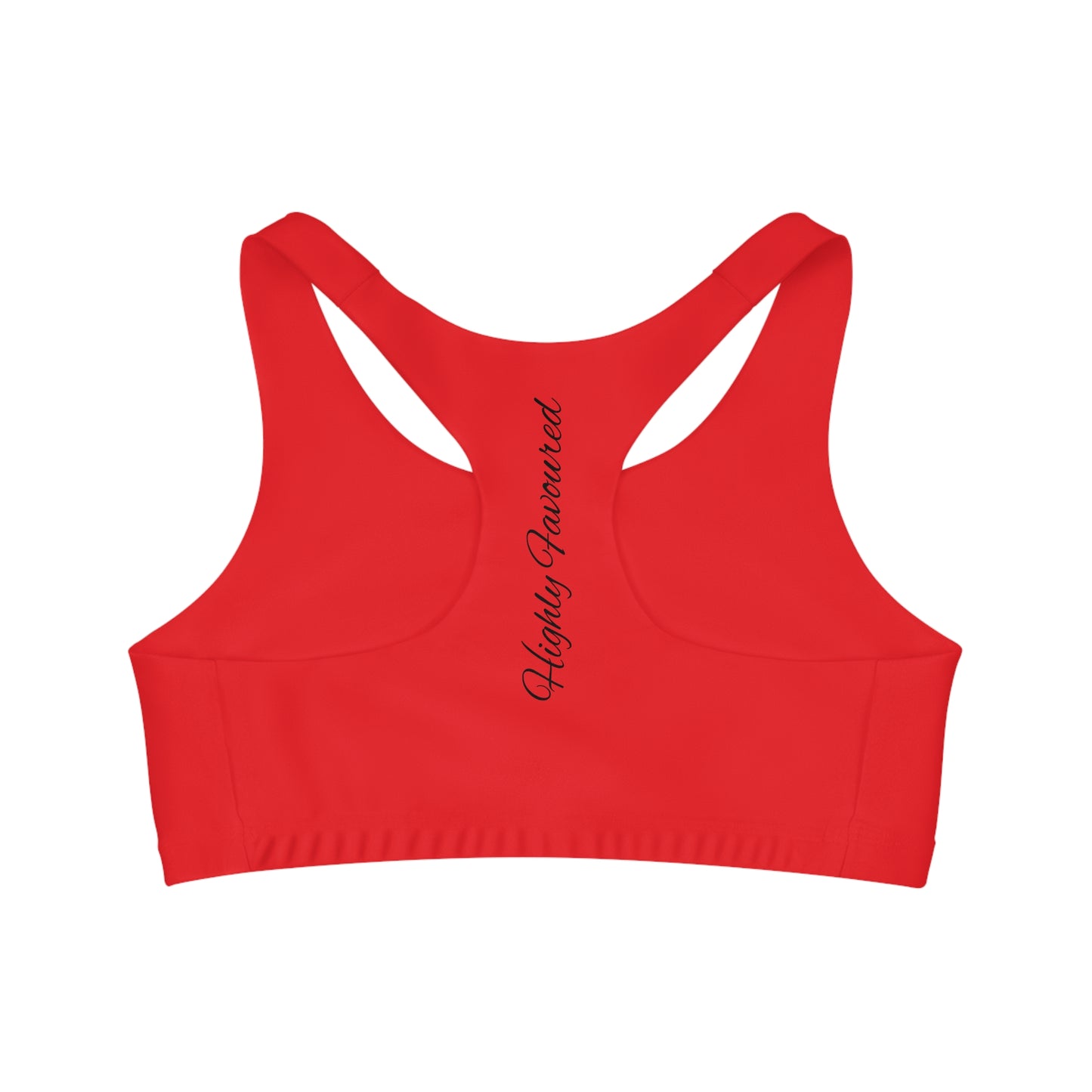 Red-Blessed and Highly favored  Sports Bra for women