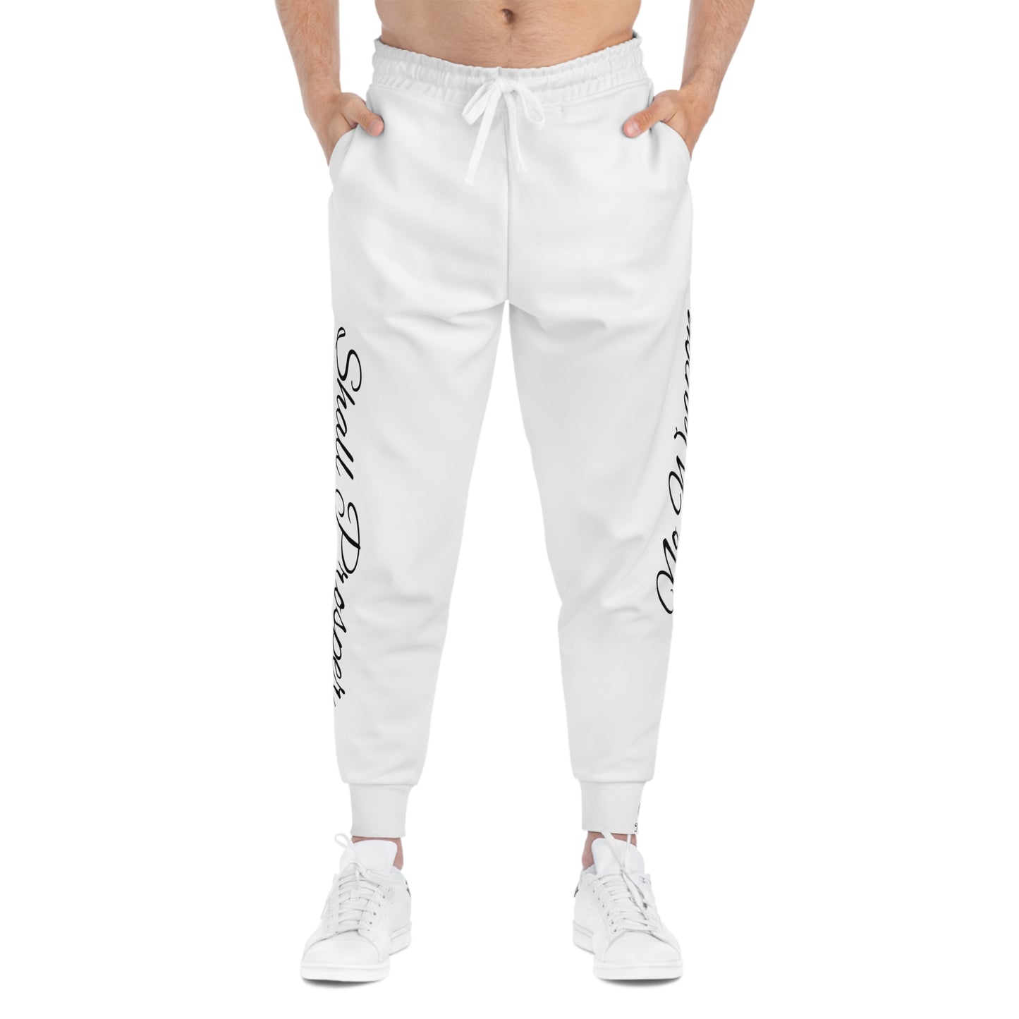 White -No weapon Shall Prosper  Joggers