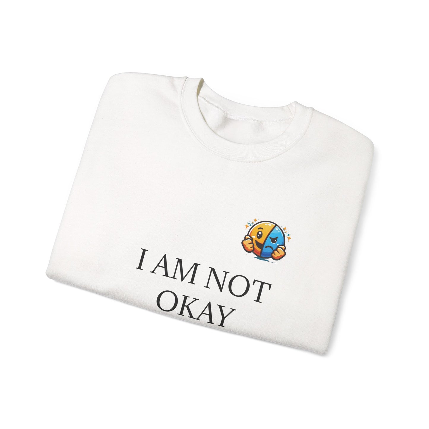 Comforting 'I'm Not Okay But I Will Be' Sweatshirt — Trust the Lord Cozy Crewneck