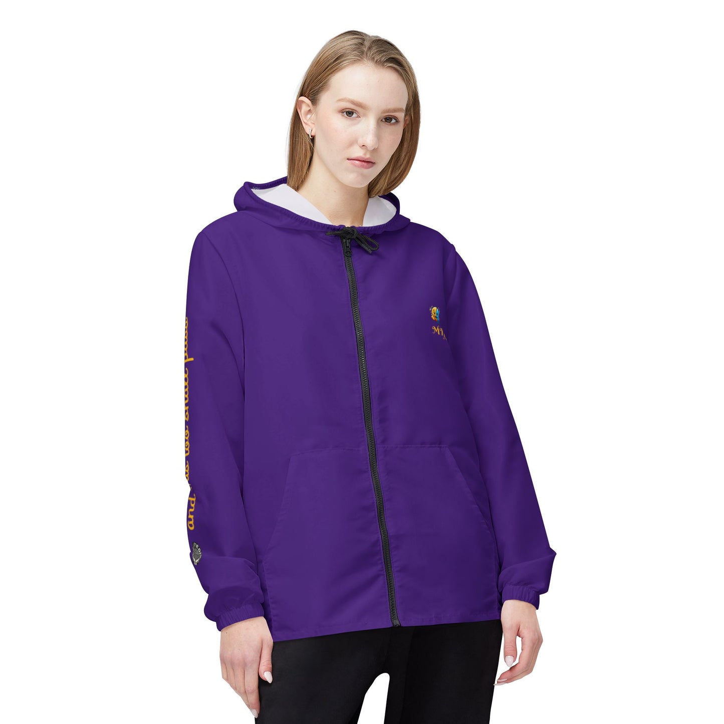 Purple and Yellow MTYT Wind Breaker Jacket