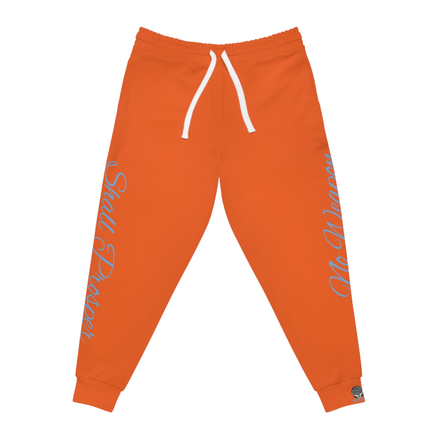 Orange- No Weapon Shall Prosper Joggers