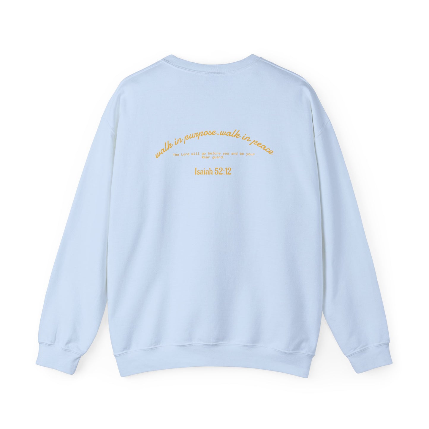 I’m Not Okay But I Will Be Sweatshirt — Inspirational Christian Crewneck (Light Blue & Pink)