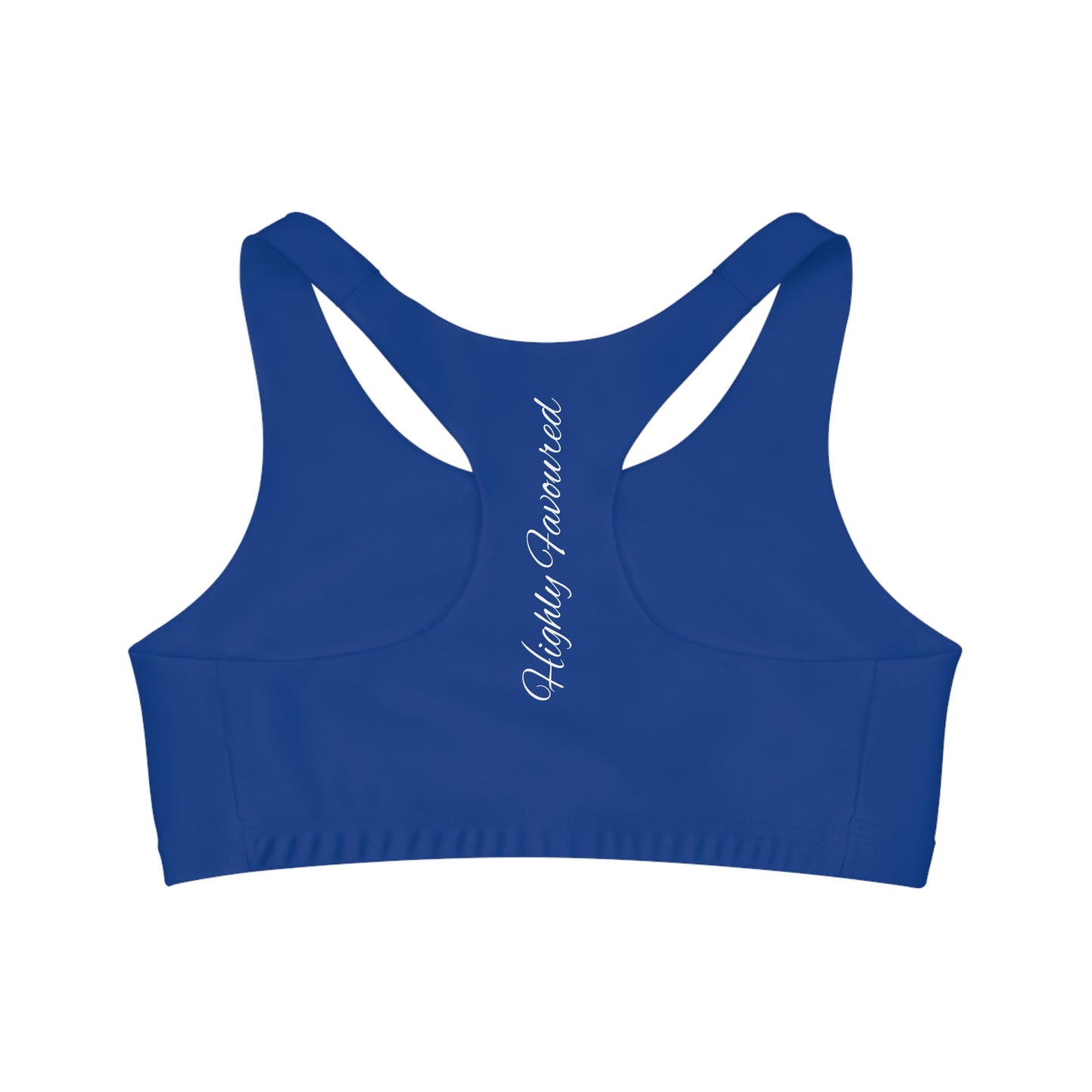 Blue-Blessed and Highly favored Sports Bra  for women