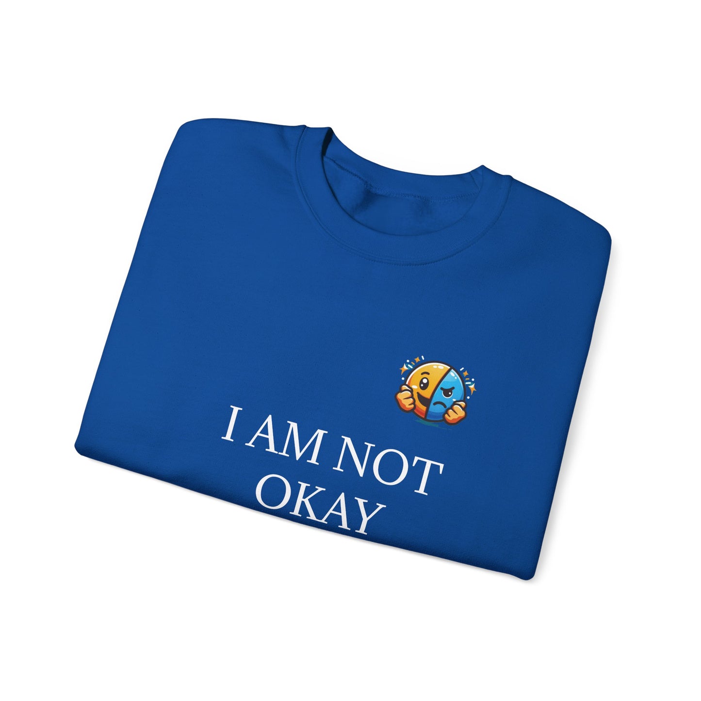 Comforting 'I'm Not Okay But I Will Be' Sweatshirt — Trust the Lord Cozy Crewneck