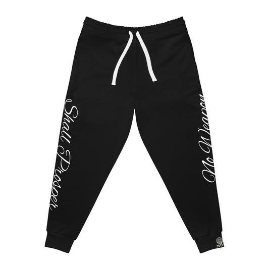 Black-No Weapon Shall Prosper Joggers