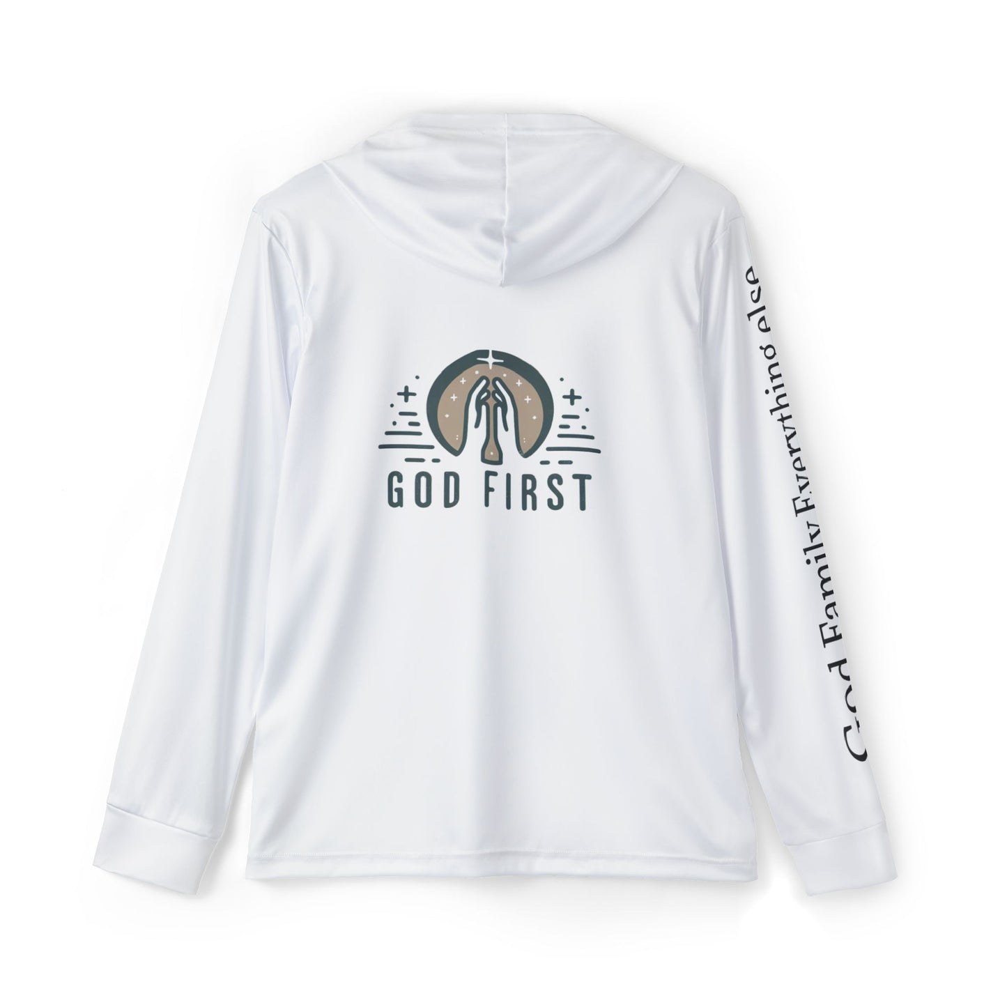 Men's Sports Hoodie - God Family Everything else  Inspirational Warmup Sweatshirt